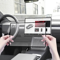 Film de protection en verre trempé pleine écran 16 pouces pour écrans de navigation Tesla Y/YL 2025 2026, contrôle central et protection des sièges arrière