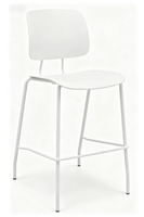 Tabouret de bar moderne en plastique PP multi-usages pour la maison, la cuisine, le comptoir, le café commercial, le salon, l'atelier