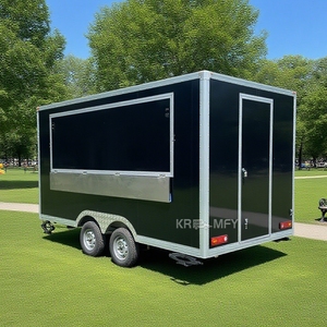 Remolque de calle profesional, Estación de sándwiches, Almacenamiento en frío, Aplicación para dulces, Camión con ventana de servicio comercial, Contenedor, Carro de comida - Product Image 3