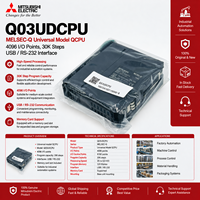 Penjual Emas MITSU Q03UDCPU MELSEC-Q Seri Modul CPU Universal 30K Langkah Port USB RS232 Komunikasi Kecepatan Tinggi Multi-CPU