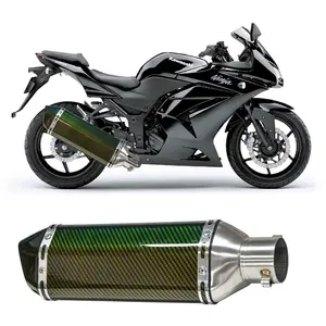 Fabricantes de piezas de motocicleta a medida proveedor Akrapovical motocicleta tubo de escape silenciador inoxidable