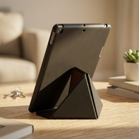 Étui pour tablette multi-pliable en forme de Y, avec coussin intérieur en nid d'abeille pour dissipation thermique, coque arrière souple en TPU, support multi-angles, compatible avec tous les iPad