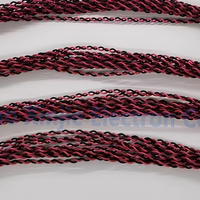 Rangkaian Kabel Twisted Pair Terminal Blok Hijau Kustom dengan Kabel Merah Hitam untuk Peralatan Kontrol Industri