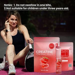 Amaz Premium gelatina di creatina fragola sapore di energia per il recupero di allenamento di crescita muscolare integratore Fitness senza zucchero vegano - Product Image 4