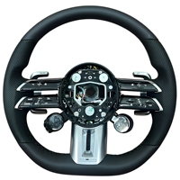 Volant de voiture sport en cuir et fibre de carbone pour Mercedes CLA ML350 ML400 Classe R C180 Facelift Upgrade