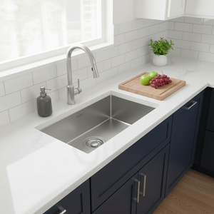 [CALMFORTE] CALMFORTE 830 Sound Proof <b>Padded</b> Premium Hand Made Sink with Embo Finished Steel and Anti Bacterial Coating - Product Image 3