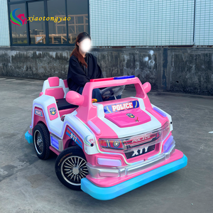 รถตำรวจเด็กแบบมีไฟ ขับเคลื่อนด้วยไฟฟ้า สำหรับเด็กอายุ 5-7 ปี มอเตอร์ 600 วัตต์ ความเร็ว 6 กม./ชม. ใช้พลังงานแบตเตอรี่ เหมาะสำหรับเด็กทั้งชายและหญิง ใช้ได้ทั้งในบ้านและนอกบ้าน - Product Image 5