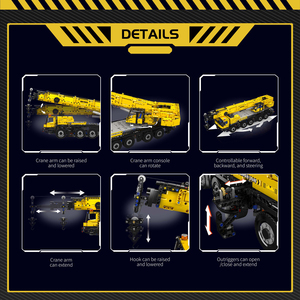 कारखाने की सस्ती कीमत मोल्ड किंग 17073 इंजीनियरिंग बिल्डिंग किट 3218 पीसी मोटर चालित क्रेन टक मोक पहेली खिलौने - Product Image 5
