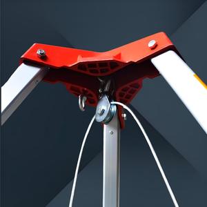 מערכת חצובה ניידת מאלומיניום להתקנה מהירה, עם אחריות לשנה, עבור קבוצות כניסה לחללים סגורים וטיפול בחומרים. - Product Image 5