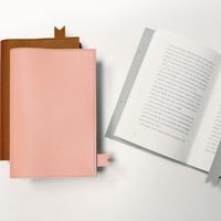 Housse de carnet simple en cuir PU, support de carnet remplaçable, protège-page portable pour carnet, étui de protection pour pages intérieures
