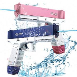 Pistolet à eau électrique puissant pour adultes, jouet de tir, avec logo rose, pour piles - Product Image 6