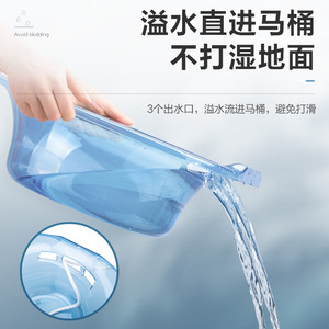 Bañera de asiento para hombres, mujeres y embarazadas, bidé de plástico con manguera de enjuague, dispositivo de limpieza ginecológica para inodoro. - Product Image 3