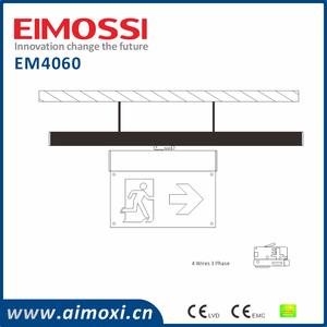 <span class=keywords><strong>Sortie</strong></span> <span class=keywords><strong>de</strong></span> <span class=keywords><strong>secours</strong></span> LED rechargeable AIMOXI EM4060 à montage sur rail, panneau acrylique, pour porte, supermarché, signalisation <span class=keywords><strong>de</strong></span> <span class=keywords><strong>sortie</strong></span> - Product Image 5
