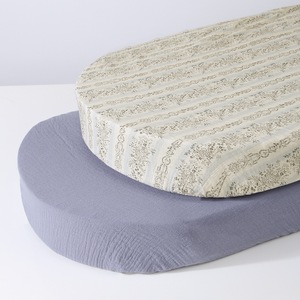 Sábanas Ajustables <span class=keywords><strong>de</strong></span> Algodón Transpirable <span class=keywords><strong>para</strong></span> <span class=keywords><strong>Cuna</strong></span>, Paquete <span class=keywords><strong>de</strong></span> 2, Ajuste Elástico <span class=keywords><strong>para</strong></span> Cesta Ovalada Moses, Colchón <span class=keywords><strong>para</strong></span> Bebé, Tamaño Pequeño y Grande - Product Image 6