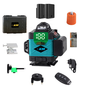 Nivel Láser Verde Km 4D de 16 Líneas, 505-520 Nm, Pantalla Digital, Rotación de 360 Grados, para Uso en Interiores y Exteriores - Product Image 3