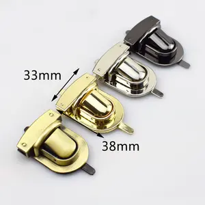 Deepeel KY2056 38*33mm Bag Hardware Accessories Handbag Duck Tongue Lock Clasp Purse Closure Lock
