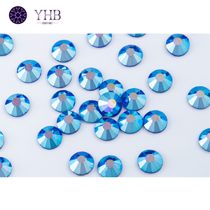 Nouveau produit Y133D Loose Glass Strass Crystal Flatback Hot Fix Nail Art Rhinestones - Product Image 5