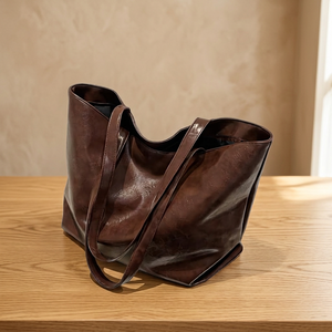 Traditional Design Women'<b>s</b> Casual Handbags Brown Black Eco Friendly Customizable Designs Genuine Leather Waterproof Anti-Theft - Product Image 2