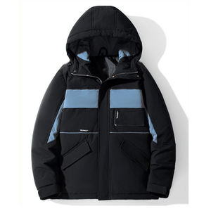 Manteau court d'hiver élégant pour homme, en duvet de canard blanc, avec des détails épaissis et fermeture éclair, pour garçons - Product Image 3