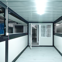 Casa Contenedor Plegable Portátil Directo de Fábrica, Construcción de Acero Ligero, Diseño Moderno, Resistente al Viento, Edificio de Oficinas, Uso Comercial