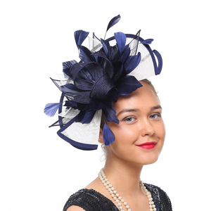 Bán buôn khá phong cách KENTUCKY Derby đua lông fascinator với hairband - Product Image 6