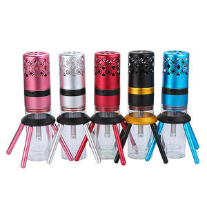 Set de Cachimba Portátil de Aluminio con Diseño de Cohete, Pipa de Shisha LED, Mini Cachimba de Viaje con Manguera y Acabado Lacado - Product Image 1