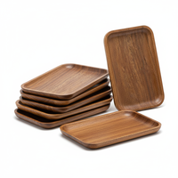 Klassieke multifunctionele dienblad van massief hout, rechthoekig, voor fruit, kaas, snacks, opbergruimte, makkelijk schoon te maken, duurzaam, duurzaam, gegraveerd