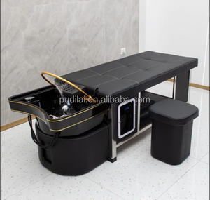 Tête de massage thaïlandaise Spa bassin de lavage des cheveux lavage à contre-courant shampooing chaise lit avec évier de salon - Product Image 6