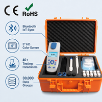 Testeur d'eau numérique portable TR 900, instrument d'analyse de l'eau professionnel avec synchronisation cloud IoT Bluetooth et étui orange