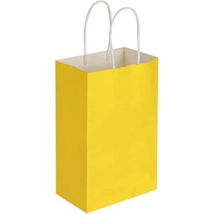 <b>Small</b> Kraft Bags with Handles Paper Birthday Wedding Party Grocery Retail Shopping Business Craft <b>Gift</b> Heavy Duty Paper Bag - Product Image 3