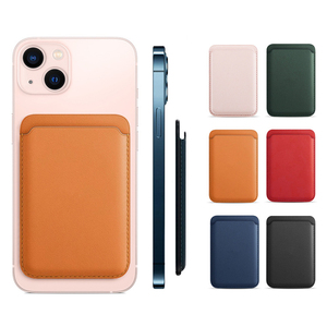 Biểu Tượng Tùy Chỉnh PU Da ID Thẻ Nam Châm Ví Từ Điện Thoại Di Động Phụ Kiện Cho <span class=keywords><strong>Iphone</strong></span> 11 12 13 14 15 16 Pro Max" - Product Image 1