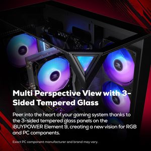 Ordinateur de bureau iBUYPOWER Element Gaming PC Intel Core i7 RTX 5070 12 Go 32 Go DDR5 1 To de stockage - Product Image 5