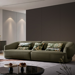 Ensemble de salon modulaire convertible contemporain de luxe à 3 places, rembourré en éponge, pour appartement et villa - Product Image 1