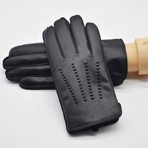 <span class=keywords><strong>Gants</strong></span> et mitaines en cuir doublés de peau de mouton <span class=keywords><strong>pour</strong></span> hommes <span class=keywords><strong>très</strong></span> épais <span class=keywords><strong>pour</strong></span> la chaleur hivernale Compatible avec l'écran tactile Utilisation quotidienne - Product Image 1