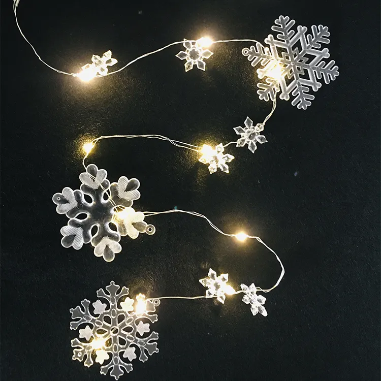 Decoration Wedding Four Models Snowflakes Led Long Curtain String Light