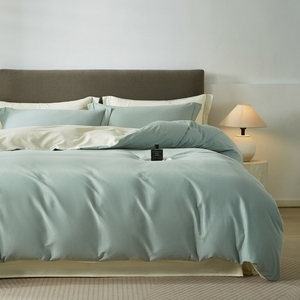 Parures de lit en bambou douces et personnalisées, couleurs blanches, de qualité supérieure, à prix abordable, avec draps plats - Product Image 3
