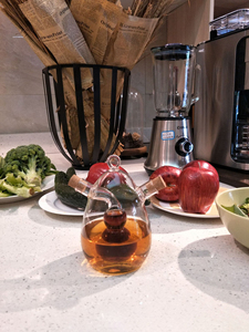 Bouteille d'huile en verre borosilicate haute qualité 0142 pour cuisine, personnalisable, hermétique, pour usage domestique - Vente en gros - Product Image 5