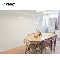 Verre trempé laqué blanc personnalisable pour la décoration murale de bureau et de salon pour l'application de cuisine et de salle de bain