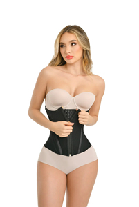 Meilleure vente respirant haute compression Fajas fermeture éclair crochet Shapewear Double contrôle dos soutien Fajas Corset gaine amincissante - Product Image 3