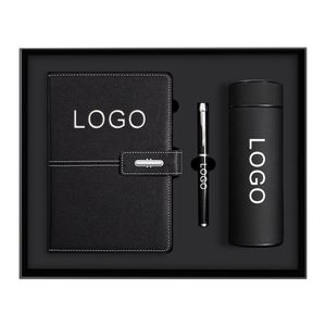 Carnets personnalisés en gros avec stylo, cadeaux promotionnels d'affaires, carnet en cuir A5, coffret cadeau - Product Image 1