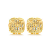 Parure de bijoux en acier inoxydable Kalen, style européen et américain, avec strass incrustés en forme d'étoile, boucles d'oreilles carrées et collier, ensemble deux pièces, vente en gros