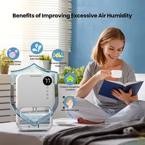 الشركة المصنعة في الصين ، تمتص جهاز إزالة الرطوبة الصغير ، مجفف الهواء الذكي المنزلي ، مزيلات الرطوبة لغرفة النوم