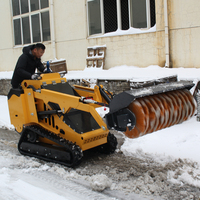 Minipala cingolata elettrica compatta T750 con telaio durevole per coltivazione agricola e costruzione di infrastrutture