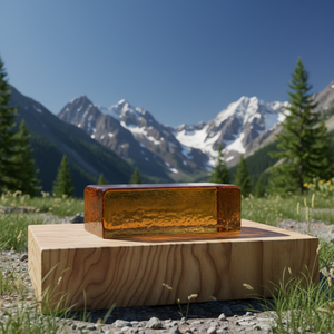 Ladrillo de Vidrio Fundido Hecho a Mano <span class=keywords><strong>JYG</strong></span> Amber, 230x110x76mm, Bloque de Vidrio Decorativo Sólido, Panel Rectangular para Decoración de Paredes y Construcción - Product Image 2