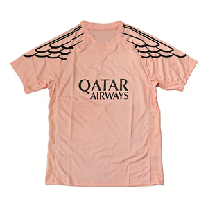 Maillot de football d'extérieur Paris 2025/26 personnalisé imprimé, col ras du cou, séchage rapide, manches courtes, unisexe adulte, polyester - Product Image 1