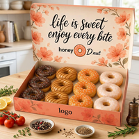 Boîte à biscuits de pâtisserie de haute qualité, écologique, avec impression, en carton ondulé, finition mate, carrée, avec logo
