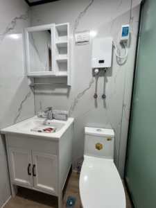 Casa Contenedor Prefabricada Apilable <span class=keywords><strong>de</strong></span> Seguridad <span class=keywords><strong>de</strong></span> 20 <span class=keywords><strong>y</strong></span> 40 pies, Expandible, Estructura Prefabricada, Hogar <span class=keywords><strong>de</strong></span> Dos Dormitorios, Construcción Inmobiliaria - Product Image 6