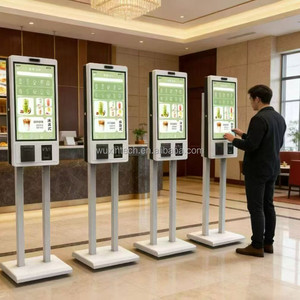 WUXIN 21.5 2 32" Terminal de Autoservicio con Soporte de Suelo, Kiosco de Pago y Pedidos, Tótem de Comanda para Restaurantes - Product Image 6