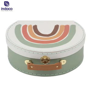 Retro <b>Rainbow</b> Pattern Handheld Storage Box, Children's Gift Packaging Box, And Portable Paper Storage Gift Box - Product Image 2