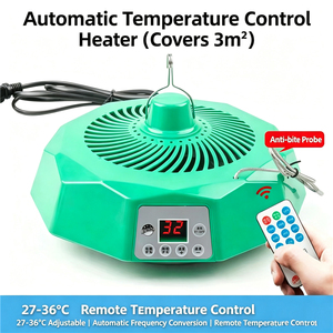 Lámpara de Calefacción para Aves de Corral con Control Remoto y Temperatura Constante, Luz de Calentamiento para Ganadería, para Pollos, Patos, Lechones, Mascotas y Ganado - Product Image 1